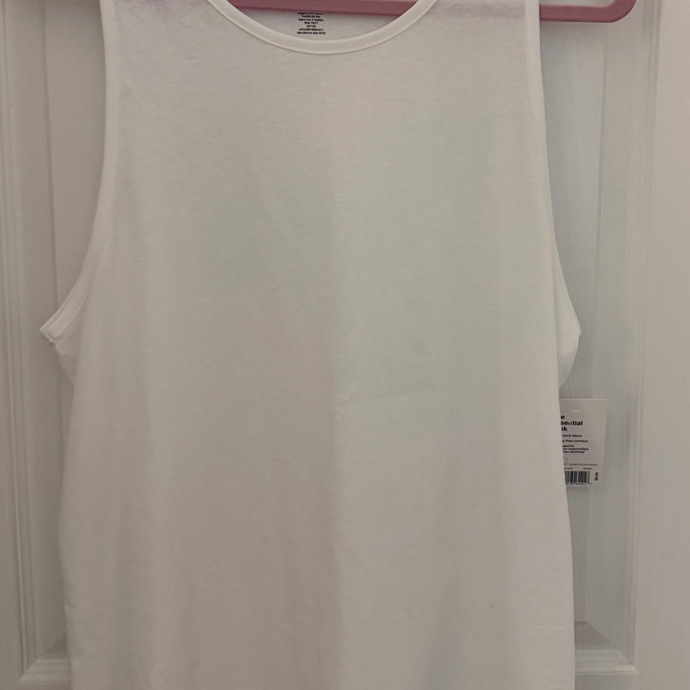 Women’s Essential White Sleeveless Tank